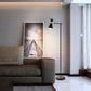 Hdc Black Floor Lamp with Metal Shade For Living Room, Bedroom