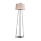 HDC Metal Frame With Beige Fabric Top Floor Standing Lamp Living Room Light For Home Lighting Standing Lamp - Gold