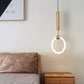 HDC 1 Light Nordic creative LED Pendant lamp Bedroom Bedside Art Hanging light Luxury lamp (Big)