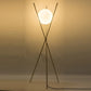 Hdc 1 Frosted Glass Gold Tripod Floor Lamp Living Room Light For Home Lighting Standing Lamp - Gold