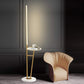 HDC  Modern LED Floor Lamp with Marble Base & Gold Iron Frame