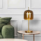 Hdc Nordic Amber Glass LED Table Lamps for beside bedroom