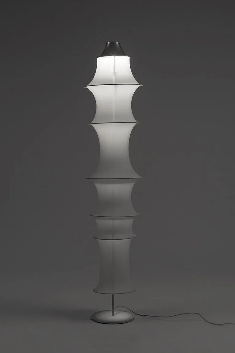 Hdc Japanese Wabi Sabi Minimalist Bamboo knot Silk Floor Lamp For Restaurant Living Room Decoration Home Lights Fixture