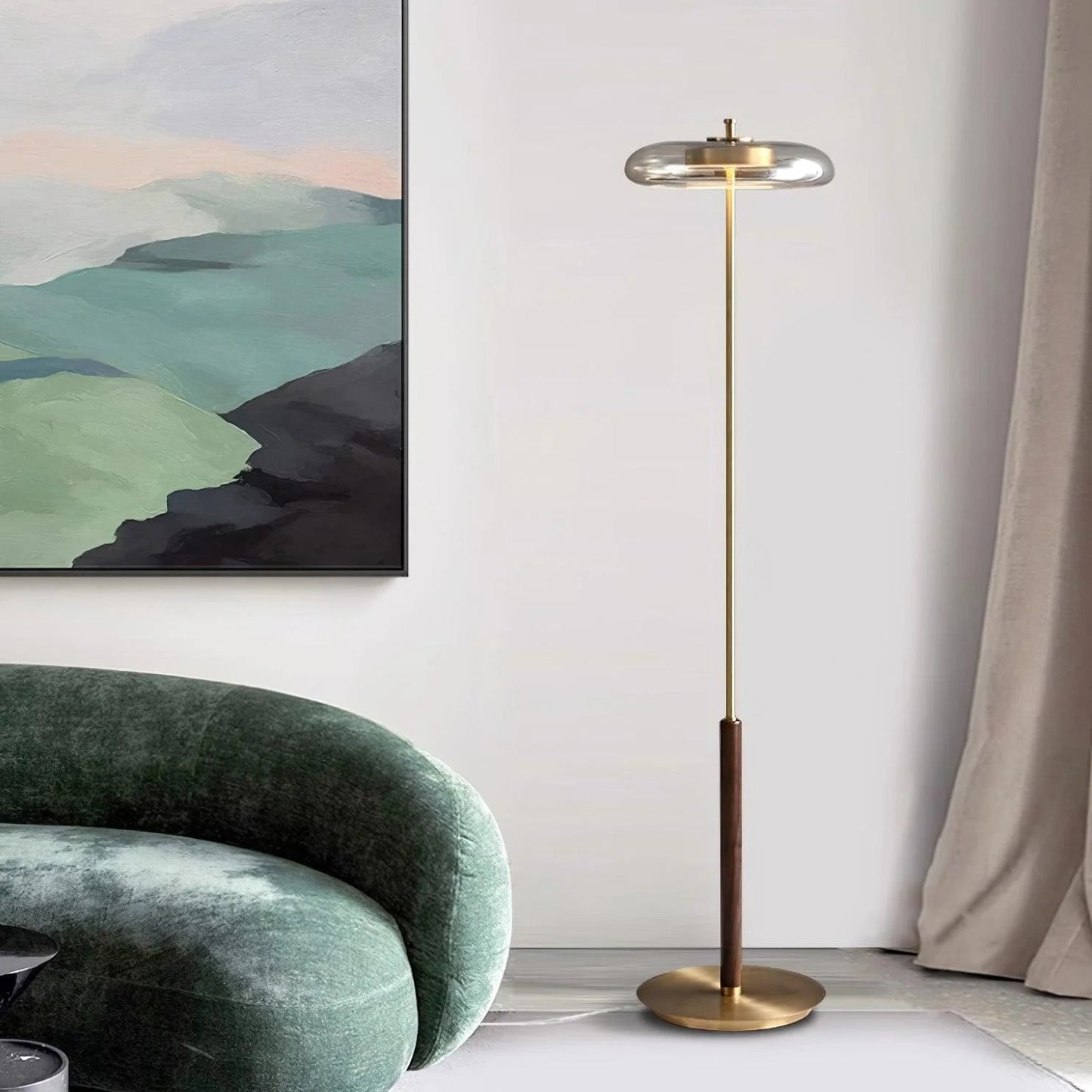 HDC Gold Halo Floor Lamp for Living Room