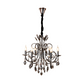 HDC 6-Light Luxe Pearl-Black Crystal Elegance Chandelier For Living Room