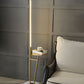 HDC  Modern LED Floor Lamp with Marble Base & Gold Iron Frame