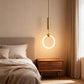 HDC 1 Light Nordic creative LED Pendant lamp Bedroom Bedside Art Hanging light Luxury lamp (Big)