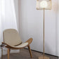 Hdc 1 Frosted Glass Gold Floor Lamp Living Room Light For Home Lighting Standing Lamp - Gold