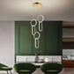 HDC Rose Gold Modern Loop Pendant Light For Living Room