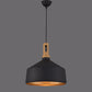 HDC UrbanForge Black & Gold Industrial Pendant Light For Living Room