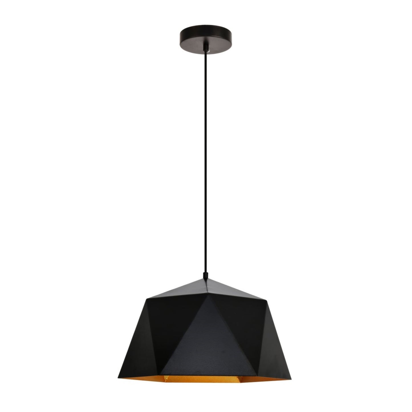HDC GeoForma Modern Black Pendant Light For Living Room