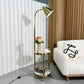 HDC Metal Marble Gold Living Room Dining Room Floor Lamp With Shelf