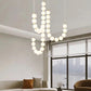 HDC White Pearl Necklace LED Chandlier For Living Room