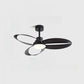 Hdc 52inch Modern 3-Blade LED Ceiling Fan Sleek Coffee Finish Fan Chandelier