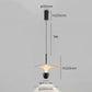 HDC Nordic minimalist flying saucer black white grey crystal pendant lamp