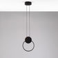 HDC Led 1 Light Modern Pendant Lighting Bedside Minimalist Aluminium - Black (Round)