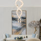 HDC Double Spiral Bird Cage Led Double Height Stair Chandelier - Warm White