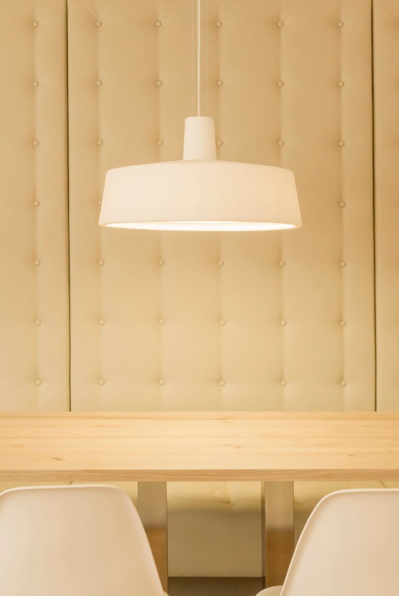 HDC Minimalist White Dome Modern Pendant Light For Living Room