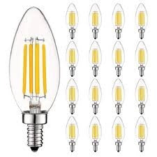 HDC  4W (E14) Warm Glow C35 LED Filament Candle Bulb – Pack of 2