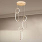HDC Rose Gold Modern Loop Pendant Light For Living Room