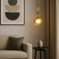 HDC Luxury Amber/Smoke Glass Pendant Light for Living Room & Bedroom