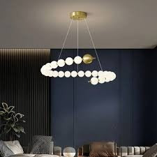 HDC Pearl Modern Orbit Globe Chandelier For Living Room