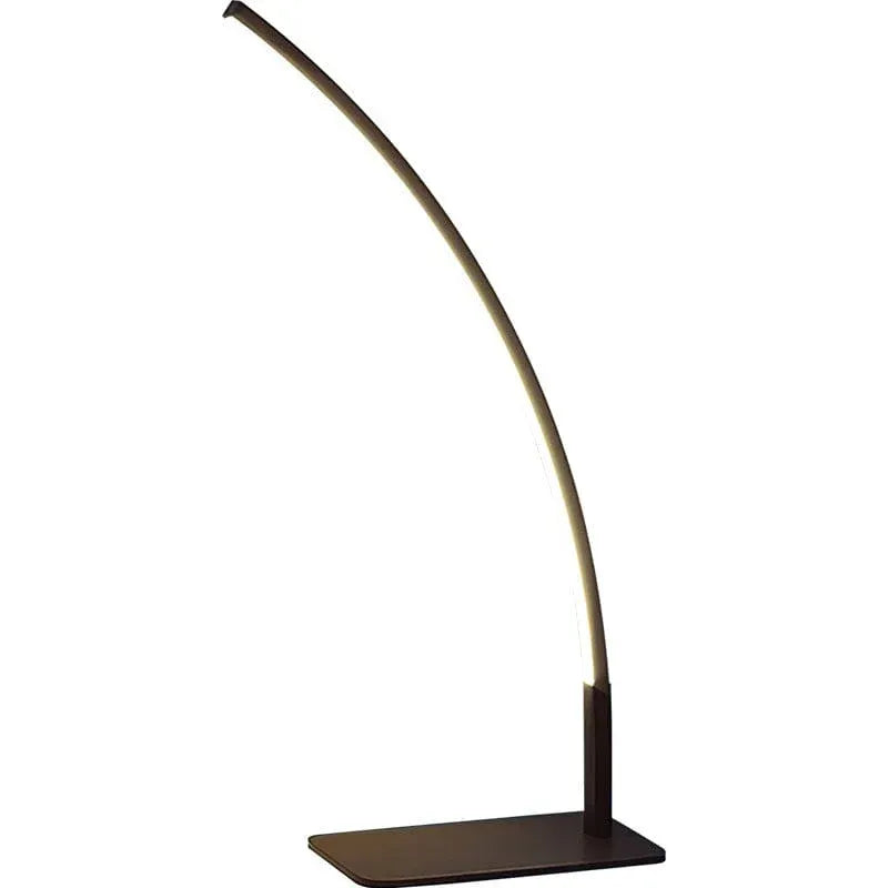 Hdc Shower Head Desk Lamp Black Linear Arc Shape Table Lamp - Tricolor