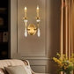 HDC 2 Light Vintage Brass Gold Italian Wall Light For Living Room Drawing Room Bedroom - Warm White