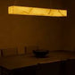 HDC 950mm Rectangular Alabaster Ceiling Light Chandelier For Living Room