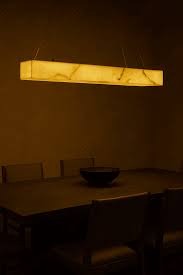 HDC 950mm Rectangular Alabaster Ceiling Light Chandelier For Living Room