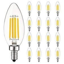 HDC  4W (E14) Warm Glow C35 LED Filament Candle Bulb – Pack of 2