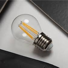 HDC  4W (E27) Warm Glow G45C LED Filament Bulb- Pack of 2