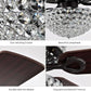 Hdc 52 inch crystal Ceiling Fan Chandelier 52 Inch Gold Light Led 3 Color Setting Control With Remote
