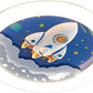 Hdc 500mm Creative Cartoon Rocket LED Ceiling Light, Modern Round Ceiling Lamp for Kids Room, Nursery, Boys & Girls Bedroom