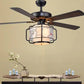 Hdc 52 Inch Retro Style Ceiling Fan Light With Remote Control Ceiling Fan Chandelier