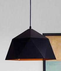 HDC GeoForma Modern Black Pendant Light For Living Room