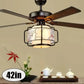Hdc 52 Inch Retro Style Ceiling Fan Light With Remote Control Ceiling Fan Chandelier