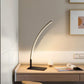 Hdc Shower Head Desk Lamp Black Linear Arc Shape Table Lamp - Tricolor