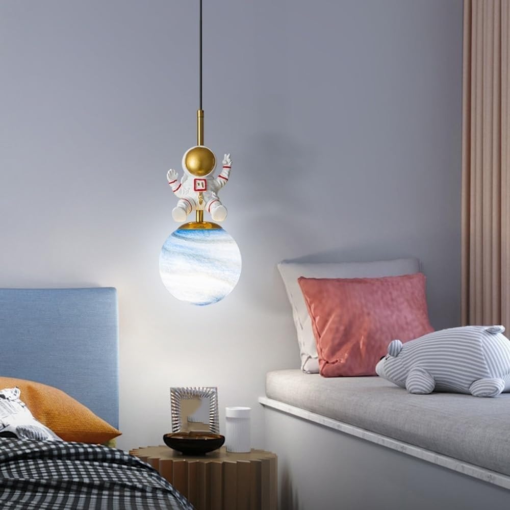 Hdc Astro Bear Shaped LED Modern Hanging Light for Baby Room Kids Bedroom