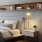 HDC Amber/Smoke Luxury Gold Crystal Glass Wall Light For Bedroom, Living Room
