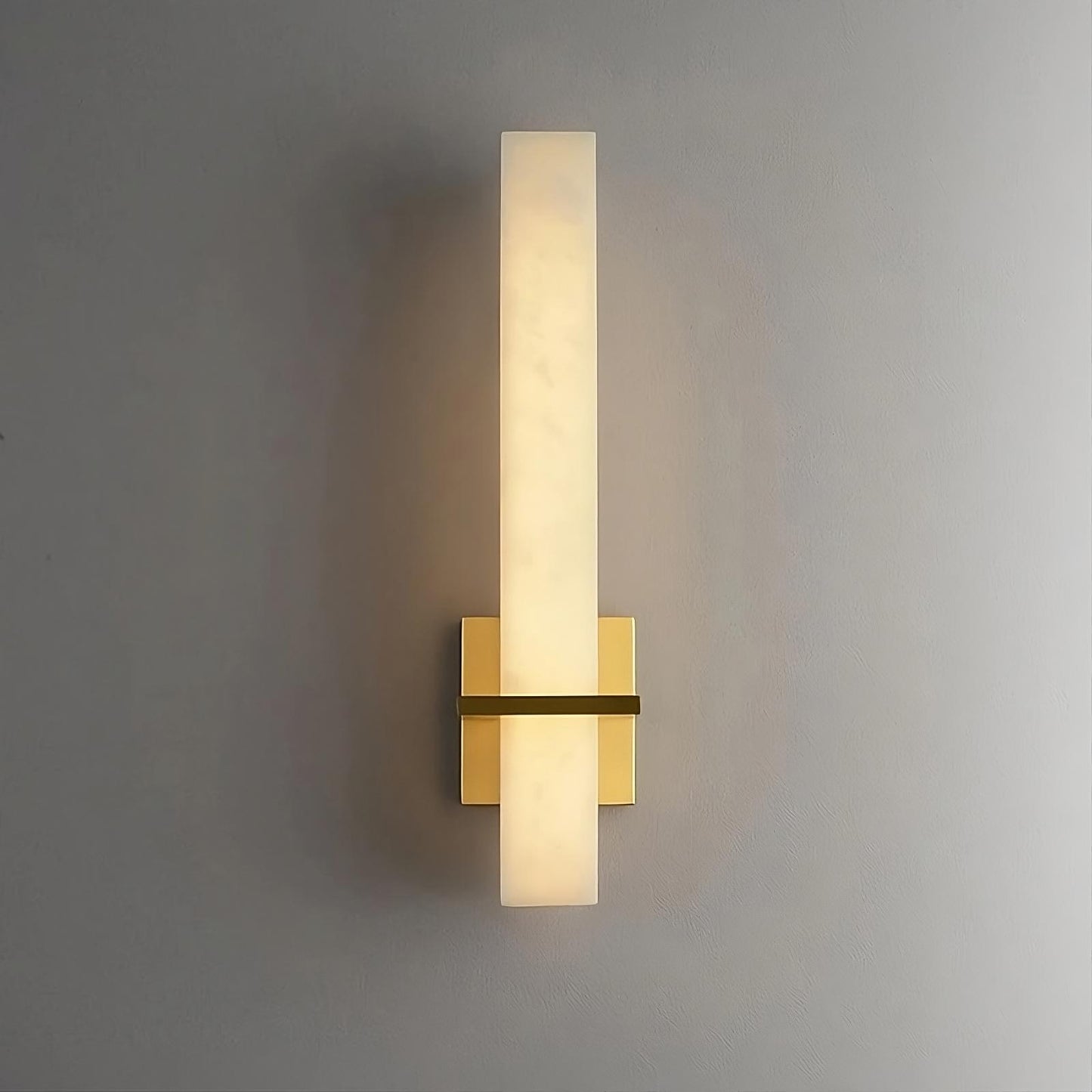 HDC Luxury Marble Finish Gold/Black Vertical LED Wall Light For Living Room, Bedroom