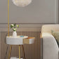 Hdc Feather Floor Lamp With Bedside Table Shelf Integrated Ins Wind Table Lamp