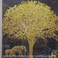 Hdc Luxury Modern crystal Painting of Golden Tree Family of Elephant & Deer for Home Decor and Living Room Decoration with Golden Frame Canvas Print- 24x48 inches