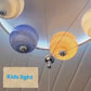 Hdc Cartoon Astronaut Cell Light Boys Room Modern Led Chandelier Creative 6-Light Star Glass Lampshade with Adjustable Cord Flush Mount Ceiling Light for Childrens Room Bedroom Nursery Kids Room Chandelier
