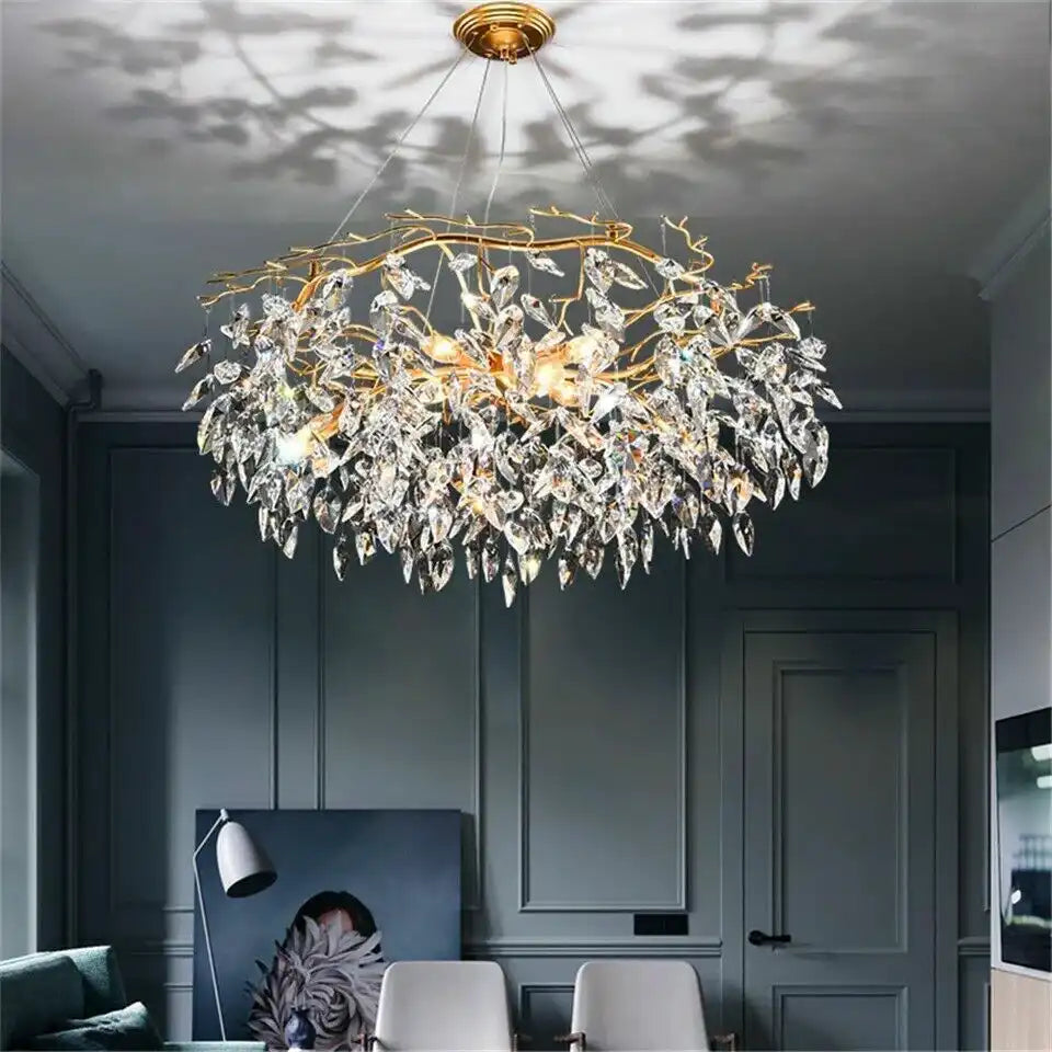 Hdc 600mm Nordic LED Crystal Chandelier Lighting Living Room Hanging Branch Light Lamp