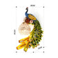 Hdc Peacock Resin Wall Mounted Led Night Lamp Antique Wall Light Lamp- Green