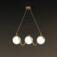 HDC Modern Sputnik Glass Spiral Glass Globe Chandelier