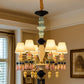 HDC 8 Lights Shade Italian Ceiling Lights Hanging Ceramic Chandelier For Restaurant, Living room