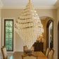 HDC 1500mm Grand Spiral Crystal Double Height Chandelier for Staircase