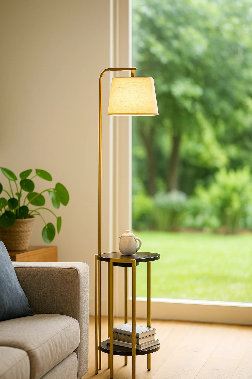 Hdc Room Lamp Rotating Small Table Floor Lamp Coffee Table Living Room Bedroom Lamp